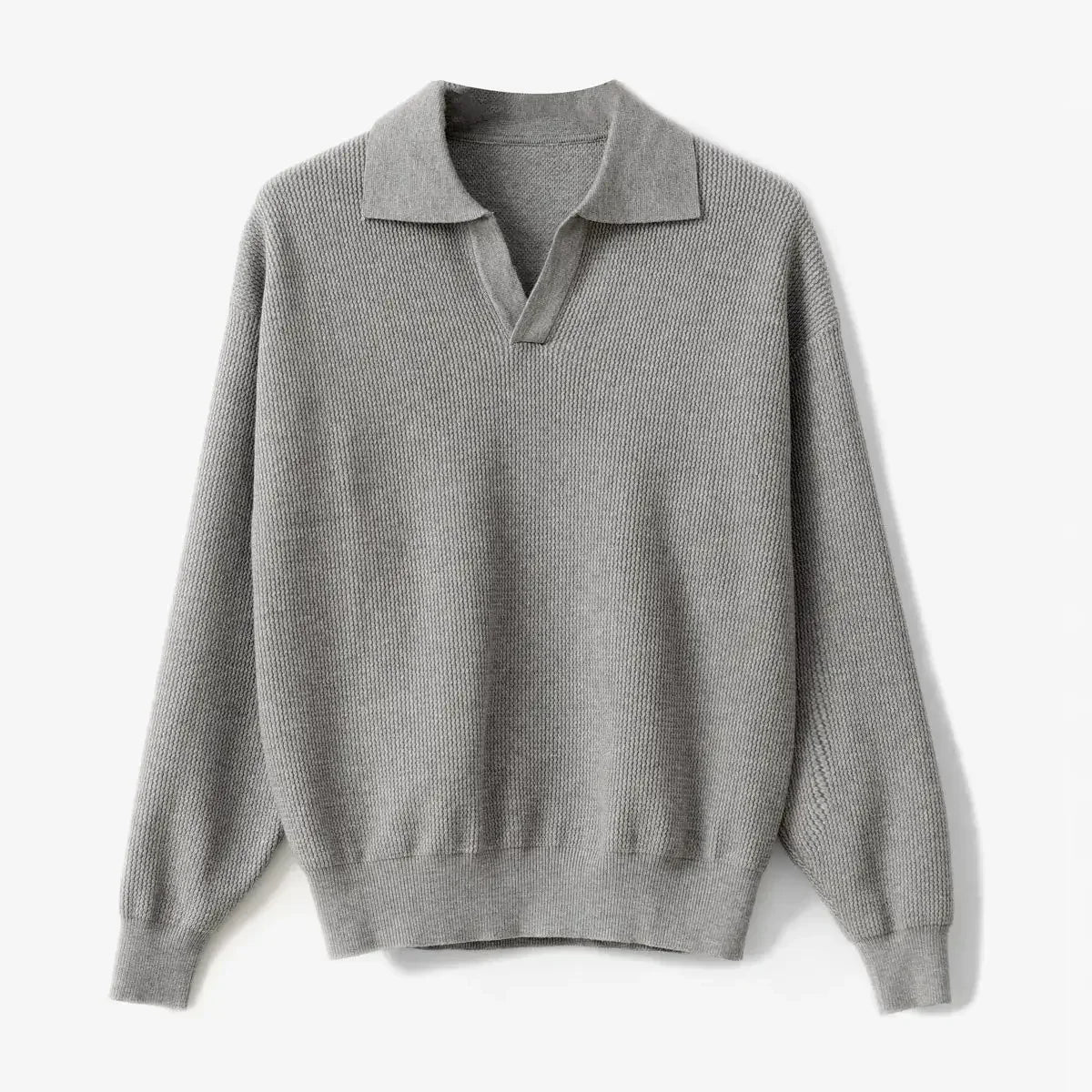 V-Neck Polo Sweater